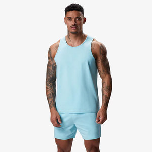 เสื้อกล้ามแขนกุดกางเกงขาสั้น2ชิ้นชุดครอปผ้าฝ้ายระบายอากาศได้ดีสไตล์ลำลองเล่นกีฬาฟิตเนสขนาดพลัสสำหรับฤดูร้อน - Product Image 1