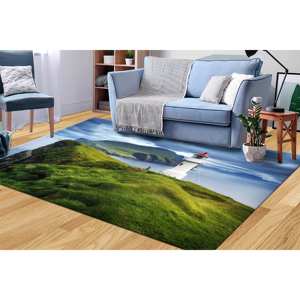 Alfombra con Diseño de Paisaje Marino, Alfombra Decorativa, Alfombra para Entrada, Alfombra Personalizada, Alfombra Delgada No Tejida - Product Image 3