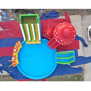Commercial <b>Inflatable</b> <b>Water</b> Park Large Outdoor Candy Land PVC Aqua Park Amusement Playground Equipment for 10 Passengers - Product Image 4