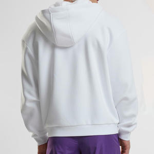 Vente en gros de sweat à capuche zippé à manches longues surdimensionné tendance pour hommes 100% coton à séchage rapide avec logo personnalisé et commandes en gros de broderie - Product Image 2