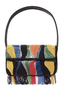 Stylish Embroidered Sling Bag with <b>Leather</b> <b>Belt</b> Strap - Product Image 6