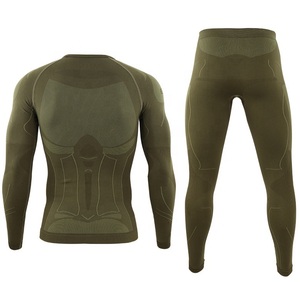 Short de compression d'hiver sans couture pour hommes, léger, couche de base, ensemble de sports de ski, sous-vêtements thermiques, séchage rapide et chaud - Product Image 2