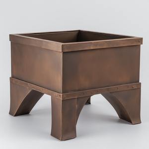 Modern Designer <b>Metal</b> <b>Firepit</b> with Powder Coated Finish Customizable for Stylish Outdoor Ambiance and Durable Wood Burning - Product Image 1