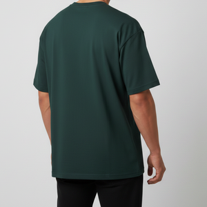 T-shirt Homme Oversize de Luxe Personnalisé à Épaules Tombantes en Coton Lourd 100% – Col Montant Vierge et Ample - Product Image 5