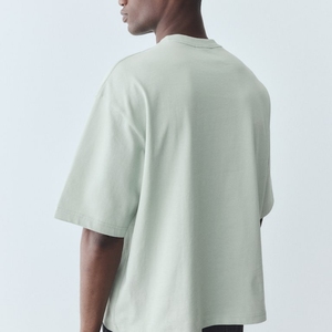 ลำลองสำหรับผู้ชายผ้าฝ้ายแท้ระบายอากาศได้แขนสั้นแฟชั่นดีไซน์ลำลองคุณภาพสูง - Product Image 4