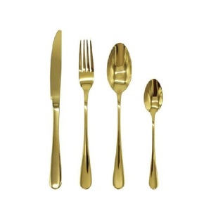 Couverts Cuillère Or Acier Inoxydable Restaurant Ustensile Couverts De Mariage - Product Image 6