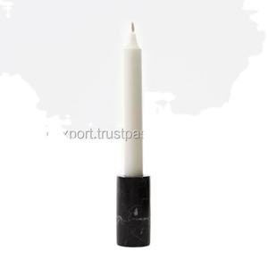 Mini portavelas de mármol negro de diseño atractivo portavelas de mesa estándar para bodas y eventos para proveedores mayoristas - Product Image 1