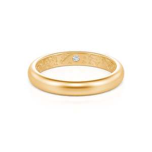 แหวนแต่งงาน Jeulia สำหรับผู้ชาย ลายสลักด้านใน ทำจากทอง 10K/14K/18K หรือแพลตตินัม - Product Image 1