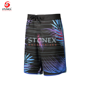 Personalizado 100% puro algodón hombres verano Athleisure cordón pantalones cortos Casual patrón bolsillos - Product Image 3