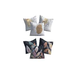 Juego de fundas de cojín con estampado Digital 3D de lujo para el hogar, 6 piezas, punto a rayas geométricas, 43x43 cm, oculto para vivir Navidad - Product Image 1