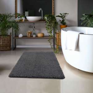 Netline Home Washable Plush Charcoal Shaggy <b>Rug</b> for <b>Living</b> <b>Room</b> Large Rectangle Hallway Carpet - Product Image 5