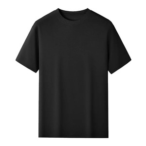 Camiseta de manga corta pesada de algodón 100% para hombre, Camiseta de algodón de verano de Color sólido, Camiseta de algodón de lana larga de media manga - Product Image 5