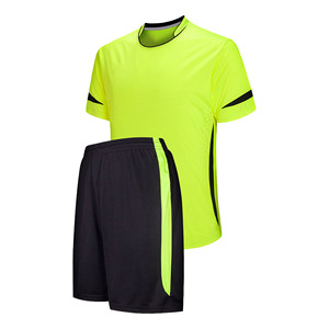 Maillots de football américain/football personnalisés en gros, imprimés par transfert thermique, respirants, séchage rapide, 100 % polyester, col en V, manches courtes - Product Image 4