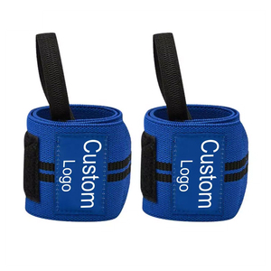 สายรัดข้อมือผ้าฝ้ายสำหรับสุภาพสตรีและสุภาพบุรุษสายรัดยกน้ำหนักออกกำลังกายฟิตเนสโลโก้ออกแบบได้ตามต้องการ - Product Image 4