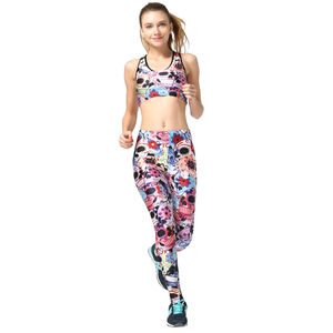 Custom Designed Women's Yoga Wear Set 2025 Workout Sports Bra <b>Leggings</b> Pants Plus Size Solid <b>Lace</b> Eco-Friendly Breathable - Product Image 5