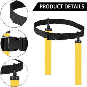 Cinturones de Flag Football Personalizados para Gimnasio y Deportes Americanos, Conjunto de Flag Football Ajustable con Banderas - Product Image 2