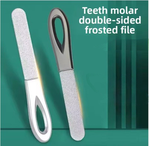 Lima de Uñas Profesional de Acero Inoxidable de Doble Cara, Mini Lima de 180 Granos, Duradera y Reutilizable para Viajes, para Manicura y Pedicura - Product Image 5