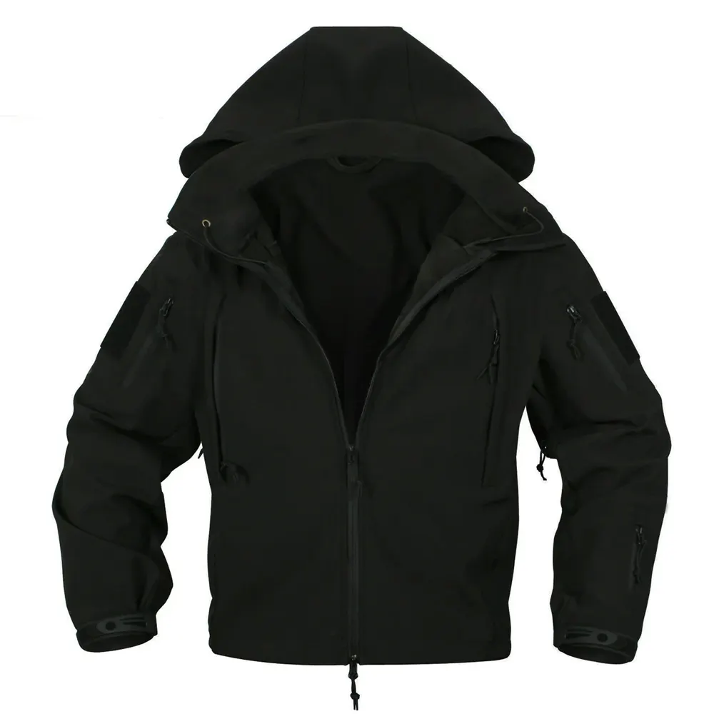 Jaket cangkang lunak tahan air pakaian luar ruangan pria jaket softshell bersirkulasi kasual logo kustom musim dingin