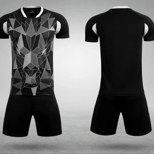 Venta al por mayor cómodo secado rápido poliéster fútbol Jersey conjunto logotipo personalizado nombre impresión adultos deportes uniformes para fútbol - Product Image 3