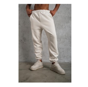 ชุดกีฬาผ้า100% มีฮู้ดสำหรับผู้ชายชุดวอร์มและกางเกงผ้าคอตตอนขนาดใหญ่พิเศษออกแบบได้ตามที่ต้องการ - Product Image 4