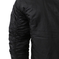 Personnalisé 2025 Automne Hiver Coupe-Vent Hommes Toile High Street Bomber Veste avec Logo Avant Respirant et Doublure En Coton