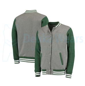 Vestes de baseball élégantes en cuir avec poche, broderie en chenille, design personnalisé OEM, pour l'hiver - Product Image 4