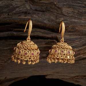 Pendientes Colgantes Vintage con Diseños de Campanas, Bolas, Latón, Perlas y Diamantes, Estilo Religioso y Étnico, Ideales para Bodas - Product Image 3