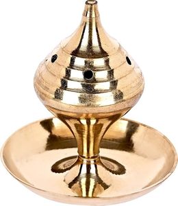 High Quality Pure Brass Incense Burner Base Knob New Arrival Religious Oil Incense Holder for Home Table at Low Cost - Product Image 4