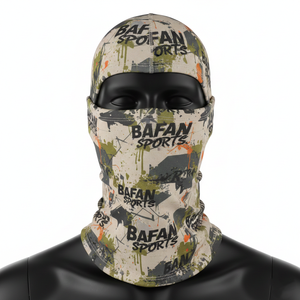Balaclava Premium pour Hommes 180 GSM Polyester Spandex Tissu Respirant Extensible Multicolore Sublimation Logo Personnalisé Balaclavas pour Hommes - Product Image 1
