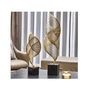 Figura de personaje abstracto para decoración del hogar, adorno de imitación de Metal, figura de diseñador de Color dorado humano, accesorios de escultura - Product Image 4