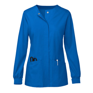 Veste de gommage médicale moderne et élégante avec des performances supérieures Tissu denim léger et respirant Coupe confortable - Product Image 4