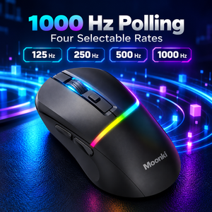 Souris de jeu sans fil rechargeable RGB M96 avec 6 boutons et capteur PAW3212 - Product Image 4