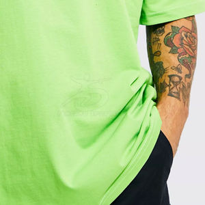 Camiseta Holgada para Hombre al por Mayor, Diseño Minimalista, 100% Algodón, Tejido de Punto, Transpirable, Ecológica, Servicio Personalizado OEM - Product Image 6