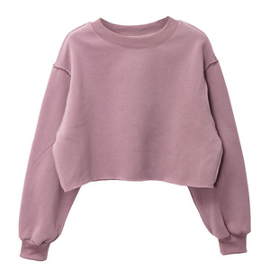 Sweat-shirt court personnalisé pour femme, tricoté, imprimé, avec logo frontal, respirant, écologique, haute qualité, idéal pour l'hiver - Product Image 6
