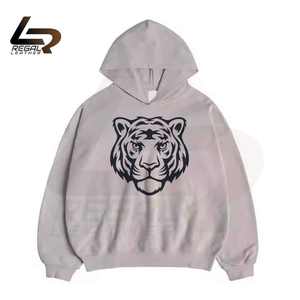 OEM personalizado de los hombres de tela pesada 500 GSM sudaderas con capucha de gran tamaño con logotipos personalizados y sudaderas con capucha de la mejor calidad para hombres y mujeres - Product Image 1