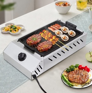 Parrilla Eléctrica para Exteriores 2 en 1 y Plancha Antiadherente de 1500W, Plancha Eléctrica de Mesa con Control de Temperatura Ajustable - Product Image 3