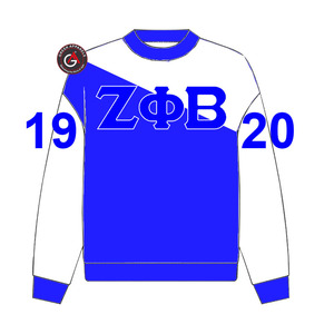 Personnalisé grec Zeta Phi Beta sororité et fraternité brodé attirail pull sweat - Product Image 5