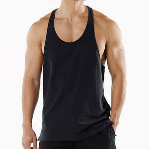 Débardeurs athlétiques 100% coton pour hommes XL vêtements de fitness tricotés respirants pour la gym - Product Image 1