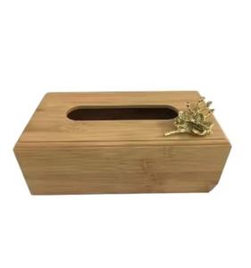 Boîte à mouchoirs en bois élégant porte-serviettes en bois étui décoratif fait à la main pour salle à manger et bureau à un prix raisonnable - Product Image 3