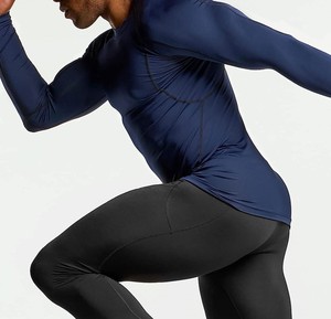 Men's Custom Sublimation Printed <b>Black</b> Rash Guard Quick Dry <b>Long</b> <b>T</b>-<b>shirt</b> Sportswear Training Running Adult Gym Sweatsuit - Product Image 5