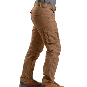 Pantalones de trabajo informales para hombre, ropa de calle al por mayor, pantalones de pierna recta multibolsillo apilados Cargo de ajuste Regular, opciones de talla grande - Product Image 3