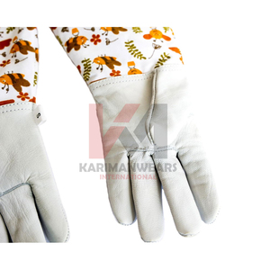 Guantes de Seguridad para Apicultores, Guantes Anti-Picaduras de Cuero Completo con Mangas Largas de Lona Resistente, Guantes de Protección Multiusos - Product Image 4