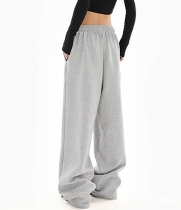 Pantalon large à coupe ample pour femmes, tissu en toile, couverture intégrale, style hivernal, devant plat, imperméable, écologique - Product Image 5