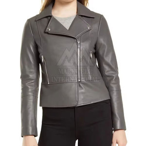 Veste en cuir pour femmes automne hiver meilleure qualité veste en cuir pour femmes veste en cuir véritable pour femmes - Product Image 5