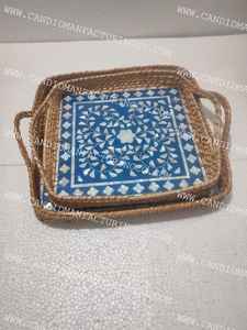 Candid Manufacturing Co's Best MDF Bone Inlay et plateaux de service en résine pour hôtels, restaurants et ustensiles de cuisine - Product Image 4