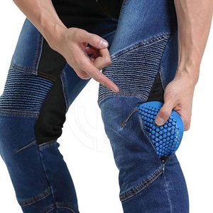 Pantalones Vaqueros para Motocicleta, Casuales, Ecológicos, Transpirables, Ligeros, de Poliéster/Algodón, Duraderos para Uso Diario - Product Image 4