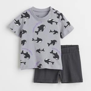 Conjunto de Ropa de Verano al Por Mayor para Niños Camiseta de Algodón de Manga Corta y Shorts para Bebé - Product Image 1