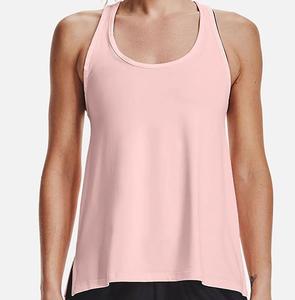 Femmes imprimé personnalisé respirant Polyester/coton débardeurs décontracté sport gymnastique musculation haut d'entraînement plaine haut blanc - Product Image 2