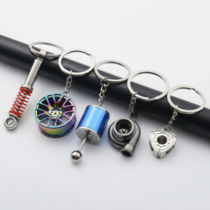 Porte-clés Turbo en métal avec logo personnalisé, en alliage de zinc, modèle de pièce automobile, cadeau promotionnel, vente en gros - Product Image 2