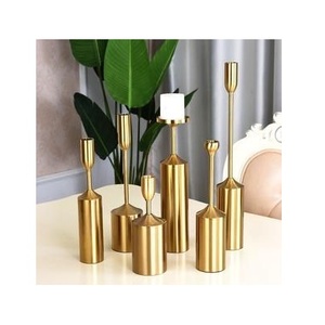 wedding <b>candle</b> <b>holder</b> gold decorative various single- head wrought - iron gold stand table <b>candle</b> stick <b>holder</b> sets - Product Image 1